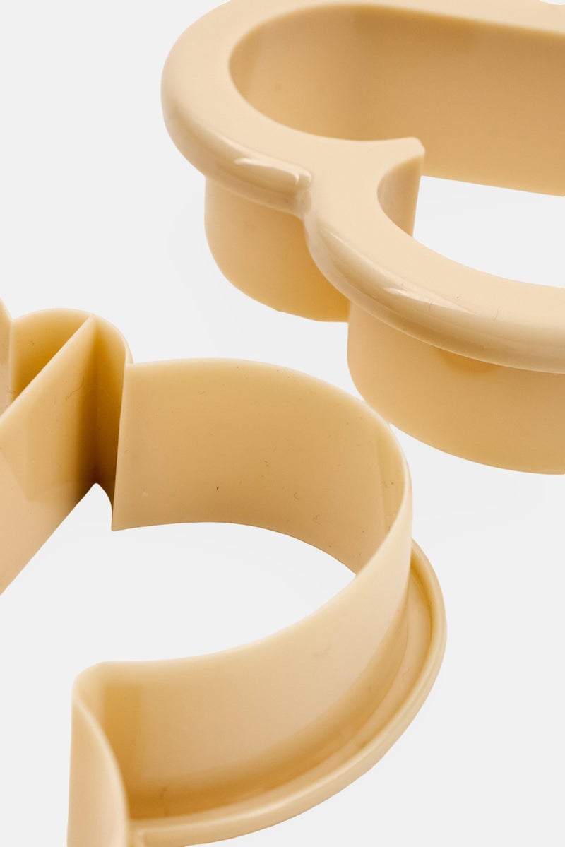 Bebe Home Heart And Butterfly Shape Sandwich Cutters, Beige - Image 2